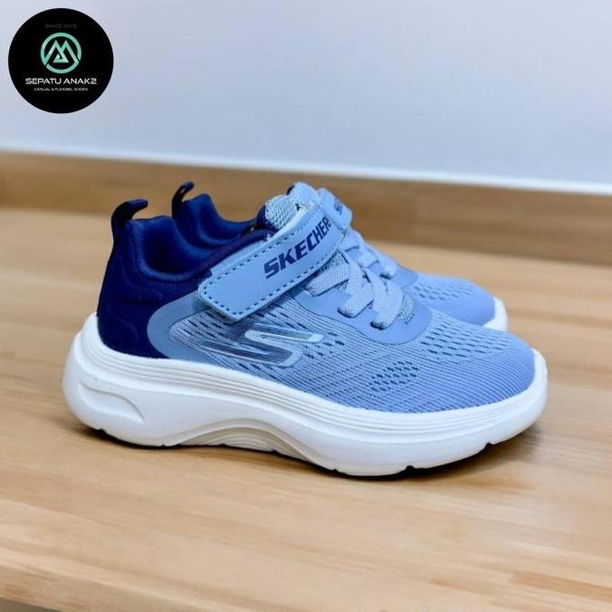 Tersedia Sepatu Running Anak Skechers Anak Laki Laki Perempuan Biru Sneakers Kids