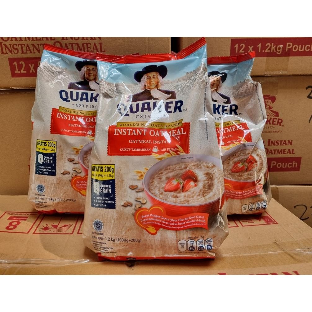 

Ready Quaker Oatmeal Instant 1200 Gr 1,2Kg. Exp 03/2026