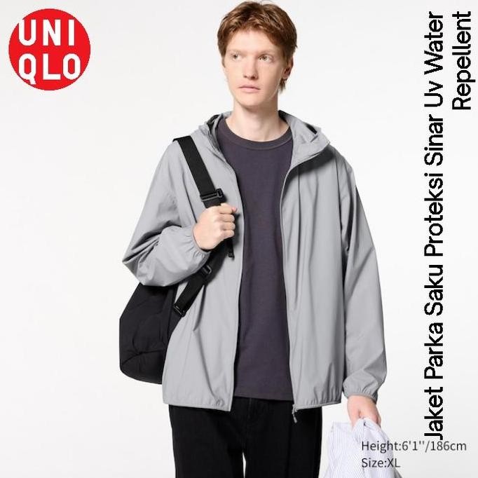 Jaket Parka Saku Uv Protection Olahraga Ringan Uniqlo Original Murah (Best Quality)