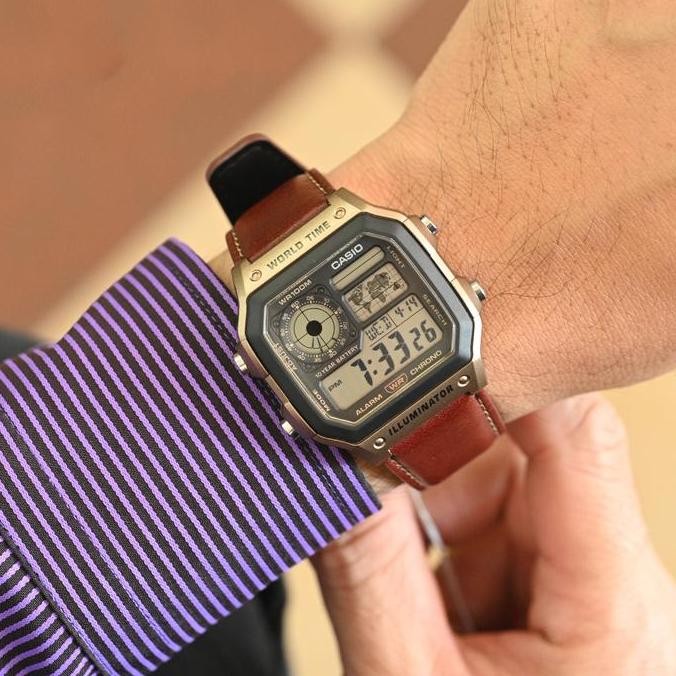 Sale Casio Ae-1200Whl-5Avdf Jam Tangan Pria Digital Kulit Ae-1200Whl-5A Ae1200Whl Ae1200
