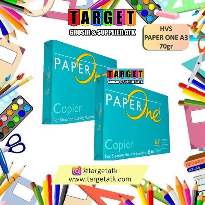 

BEBAS ONGKIR - PAPER ONE KERTAS HVS A3 / KERTAS PAPERONE 70gr 75gr 80gr gram