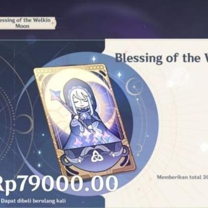 Grosir Blessing Welkin Moon Genshin Impact
