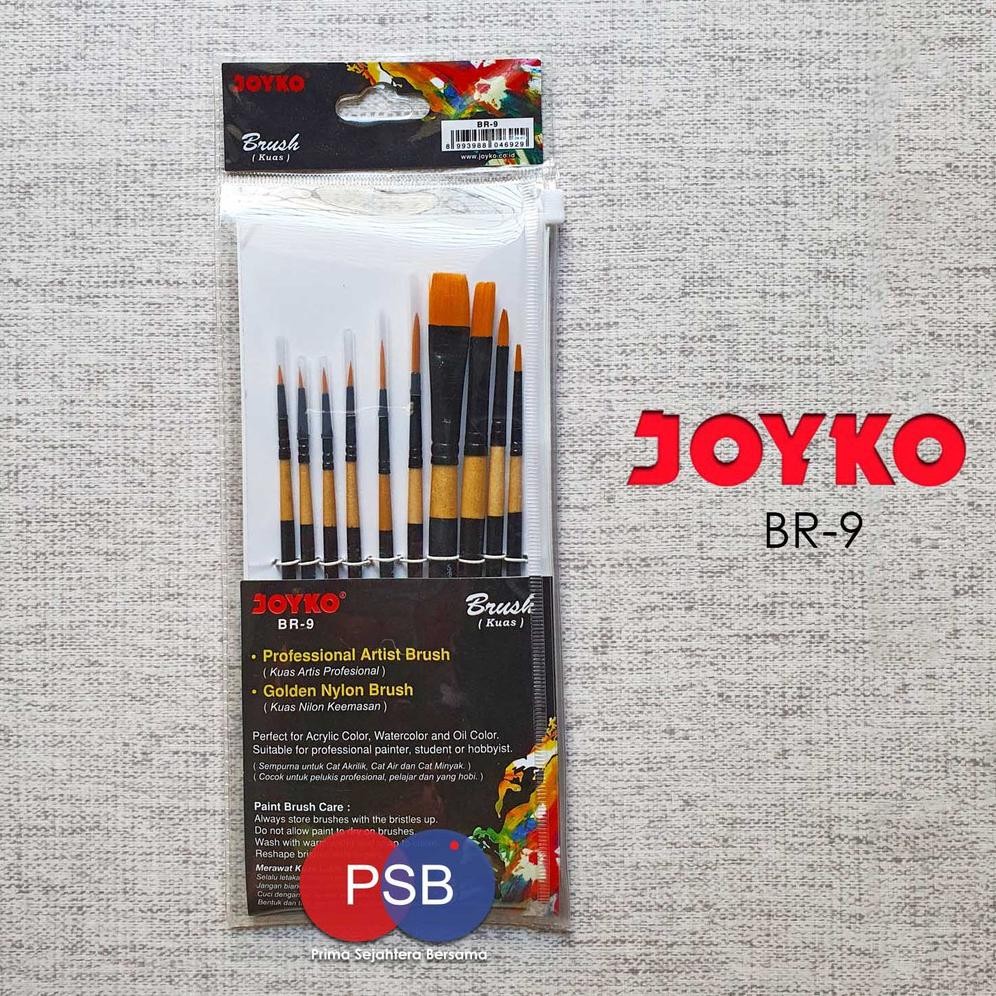 

Kuas Joyko BR-9 / Joyko Round Brush / Kuas Lukis Joyko Set 10 AST