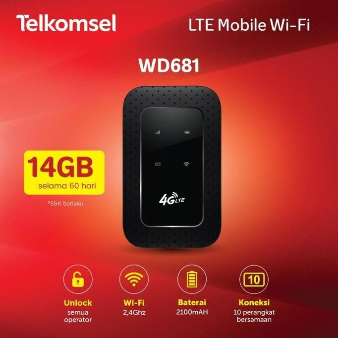 TERLARIS - Modem Wifi 4G All Operator JIO JMR591 Free Telkomsel 14GB Unlock