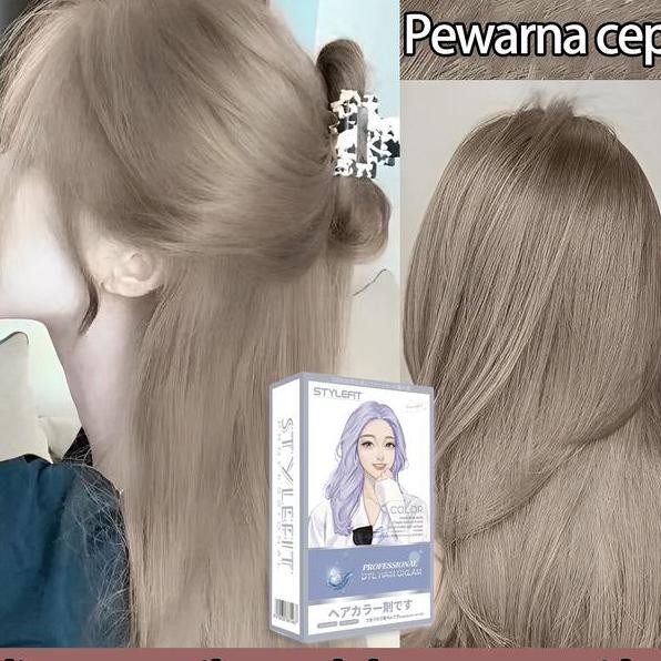 Tidak Perlu Pemutihstyle Fit Cat Rambut Ash Grey200Ml Sari Murni Tidak Memerlukan Pemutihan Pewarnaa