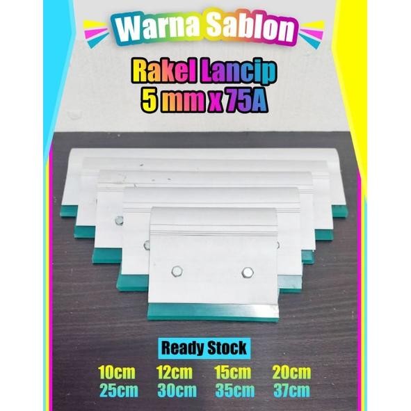 

Rakel sablon minyak Lancip dan papak 5mm x 75A 10cm 12cm 15cm 20cm + gagang allumunium AST