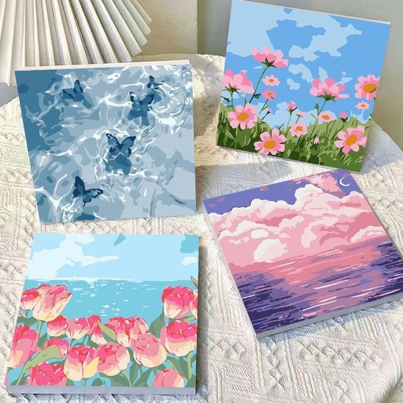 

With Frame / Paint by Number / DIY Canvas Acrylic Paint / Painting kit / Deco Colouring art AST