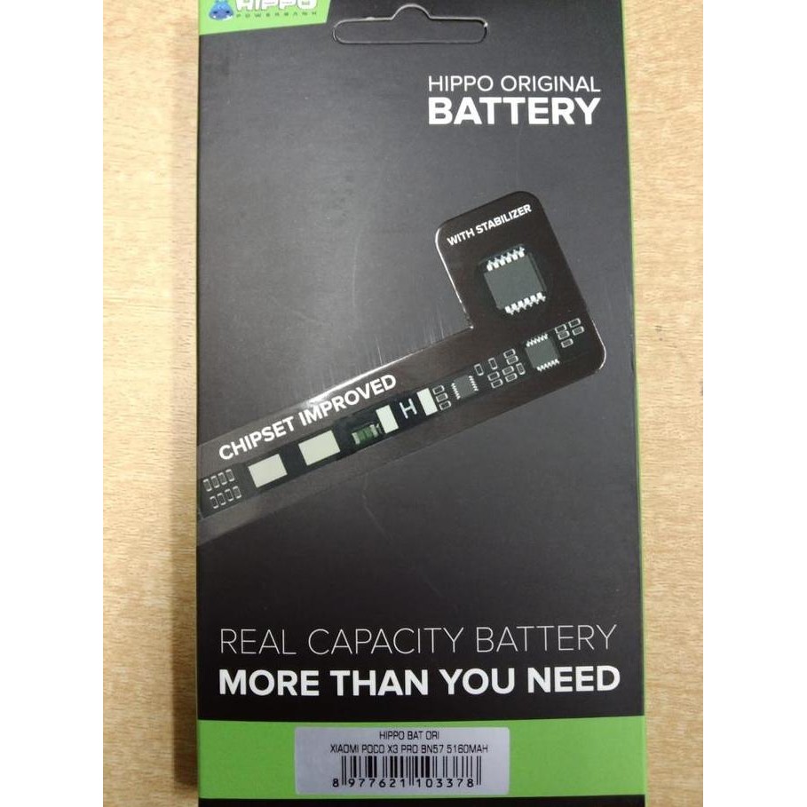 Hippo Baterai Xiaomi Poco X3 Pro Bn57 5160Mah