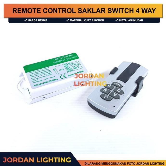 Remote Control Switch 4 Channel Saklar Remote Kontrol