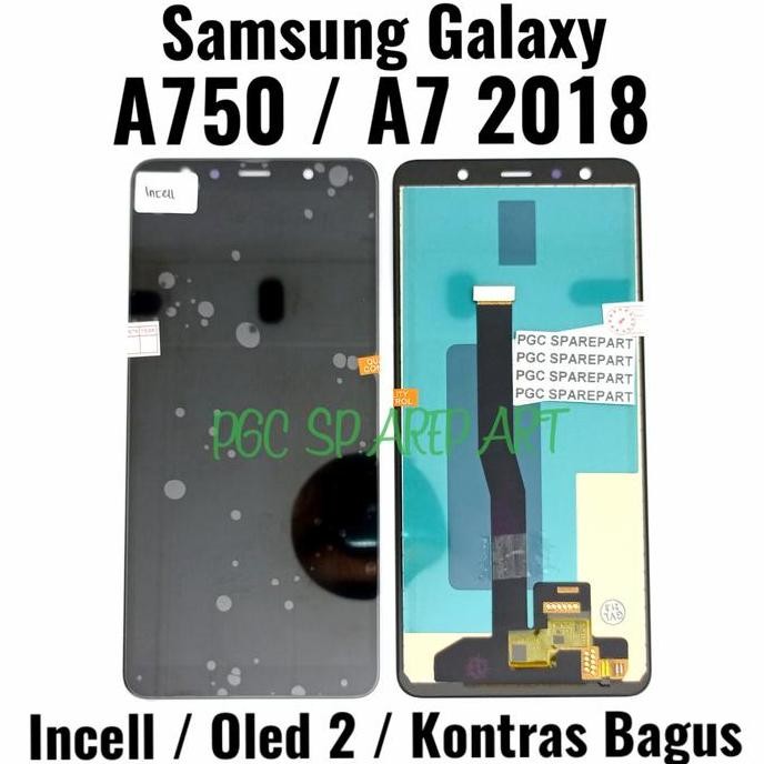 Lcd Touchscreen Fullset Oled 2 Kontras Bagus - Samsung A7 2018 A750