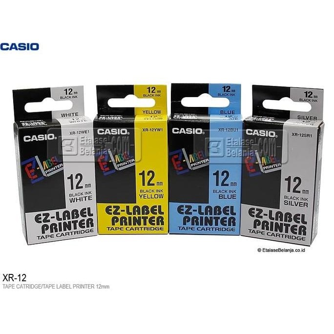 

Casio Xr-12 - Tape Label Printer 12Mm New Stok