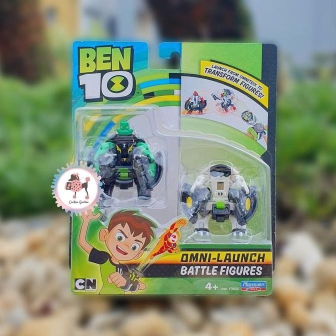 Ben 10 Omni Launch Battle Figures Refill Pack - Diamondhead+Cannonbolt
