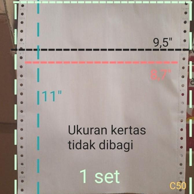 

NEW Kertas komputer, Continuous Form 2 ply per box