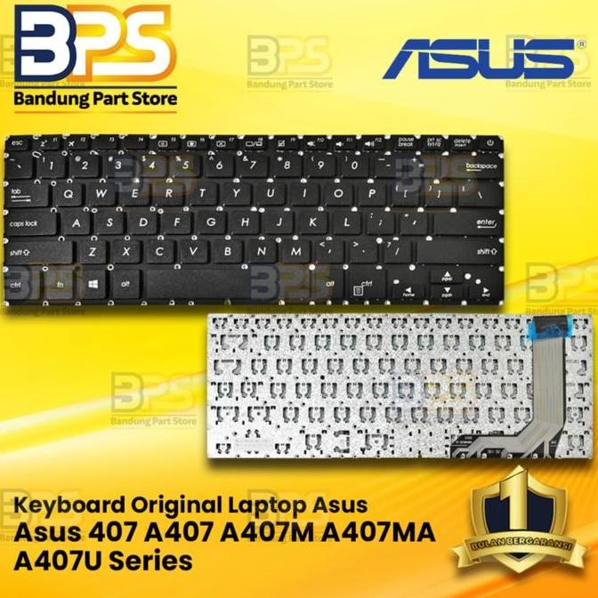 BEBAS ONGKIR - Keyboard Original Asus 407 A407 / A407M / A407MA / A407U Series