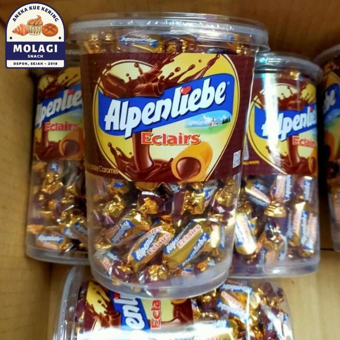 

Permen Alpenliebe Eclairs Toples (isi 100 pcs) 360 Gram / Permen Cokelat Caramel - Molagi Snack