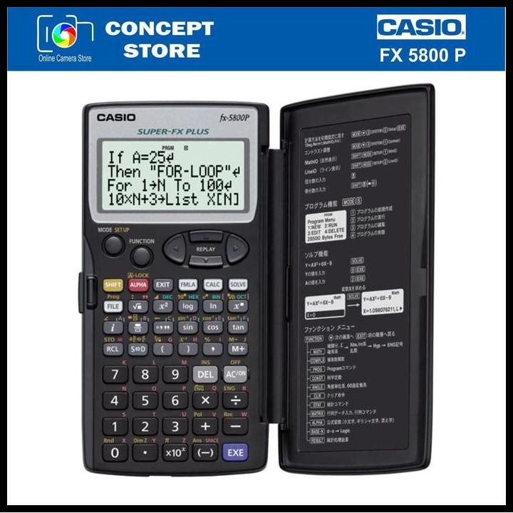 Terlaris Casio Fx 5800 P / Fx 5800P / Fx5800P Resmi Good Quality
