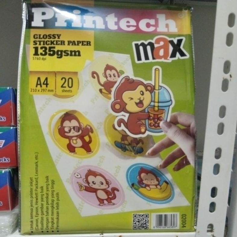 

Kertas sticker glossy A4 135 gsm 1 pack AST