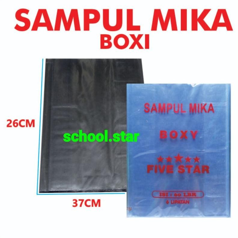 

SAMPUL BUKU MIKA BOXI / SAMPUL MIKA / SAMPUL PLASTIK BIG BOS (1PAK = 60 LEMBAR) FIVE STAR TEBAL 0.6 micron AST