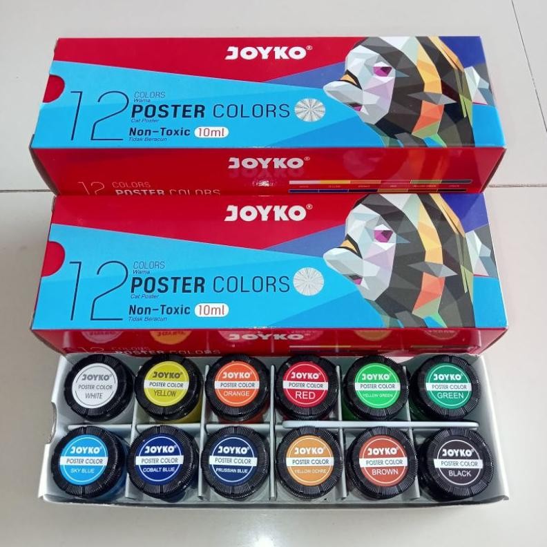 

Cat Poster Joyko 10ml 12 Warna Botol ( Set ) [ Original ] AST