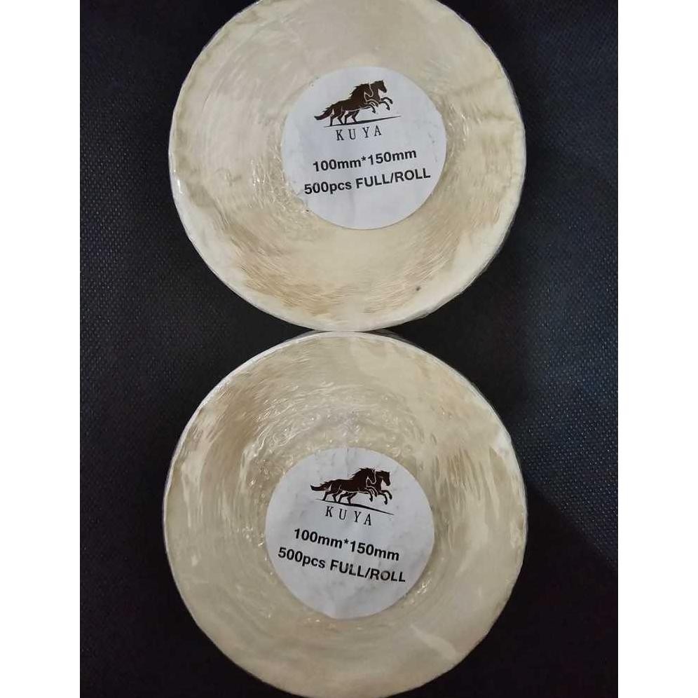 

THERMAL LABEL STICKER ROLL KERTAS BARCODE MEREK KUYA ASLI 100X150 MM 500LEMBAR PREMIUM BRAND BEST SELLER HIGH QUALITY AST