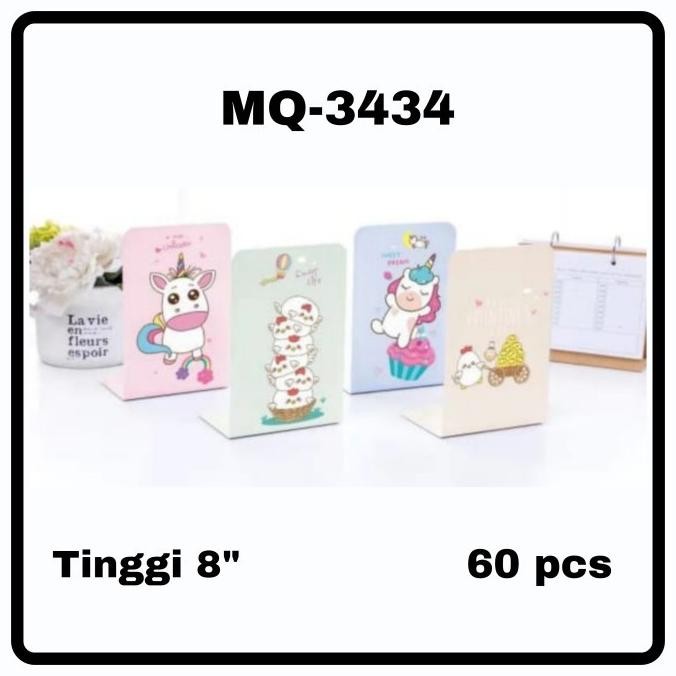

GG Book End seri MQ B / Pembatas Buku Besi / Penyangga Buku/Sandaran Buku AST