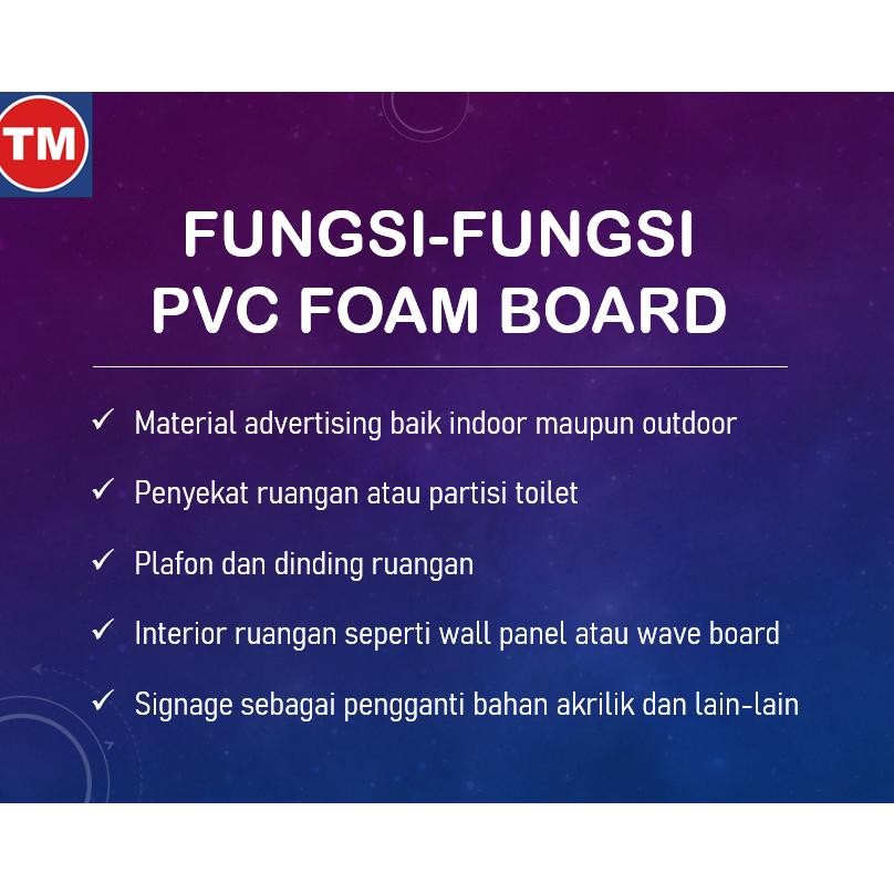 

PVC Foam Board 5 mm ( 1,22 x 2,44 m ) ( Wajib di potong ) AST