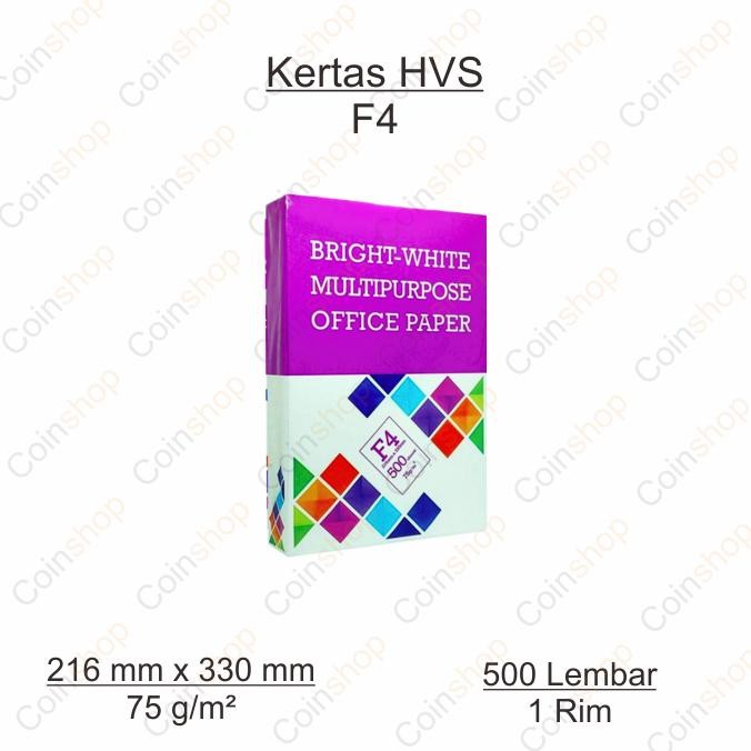 

BMO Kertas HVS F4 75 Gram 500 Lembar Per Rim AST