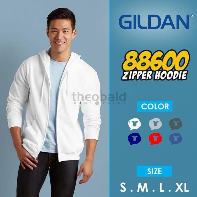 Jaket Gildan Zipper 88600 Originall