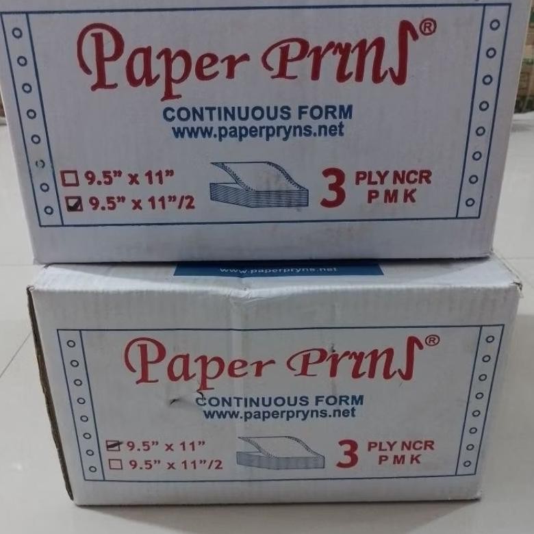 

Kertas Continuos Form Paper Prins 3PLY NCR 9,5" X 11" ( Dus ) [ Original ] AST