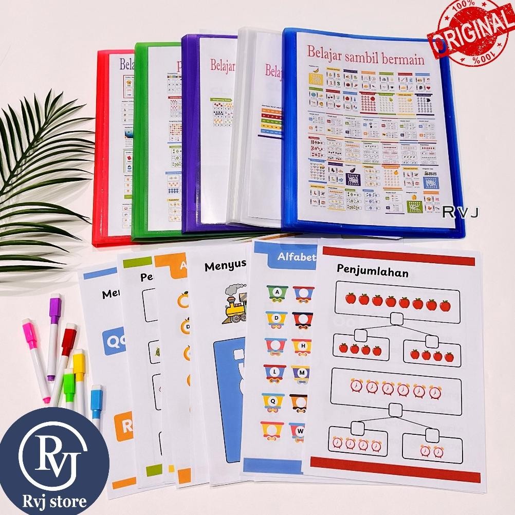 

Rvj store - Buku Aktivitas Pertamaku Worksheet Anak Pra TK 2 3 4 Tahun Paud Buku Edukasi Anak Bisa Dihapus Wipe And Clean Activity AST