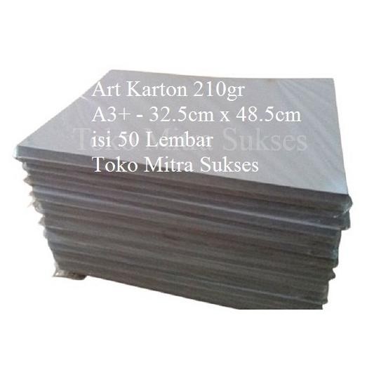 

Kertas Art Karton 210gsm ukuran A3+ 32,5 x 48,5 cm AST