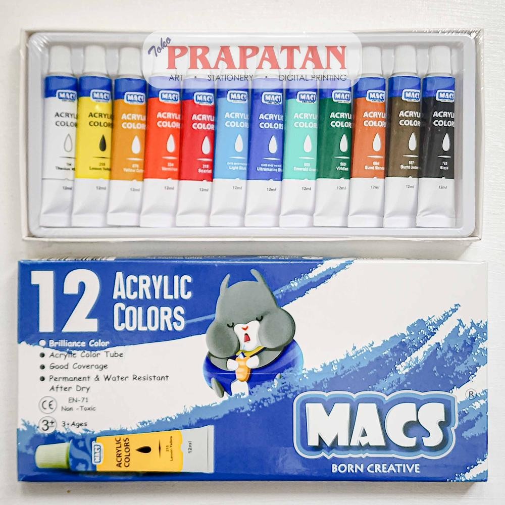 

Cat Akrilik Set Macs 12x12ml | MACS Acrylic Set AST