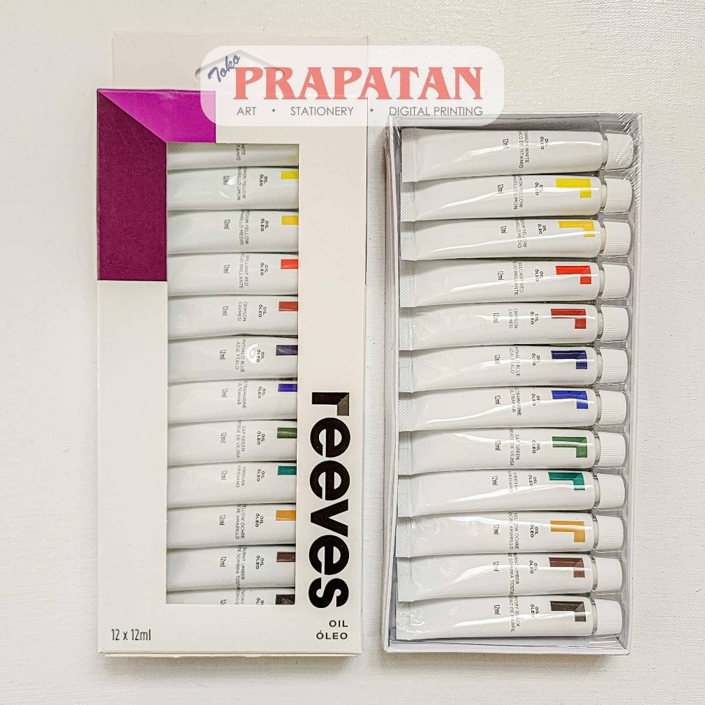 

Cat Minyak Set Reeves 12ml | Reeves Oil Color Set AST