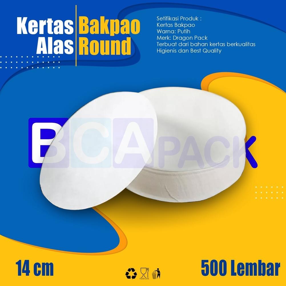 

Kertas Alas Bakpao Round 14cm - Paper Bakpau 14 cm - isi 500 pcs AST