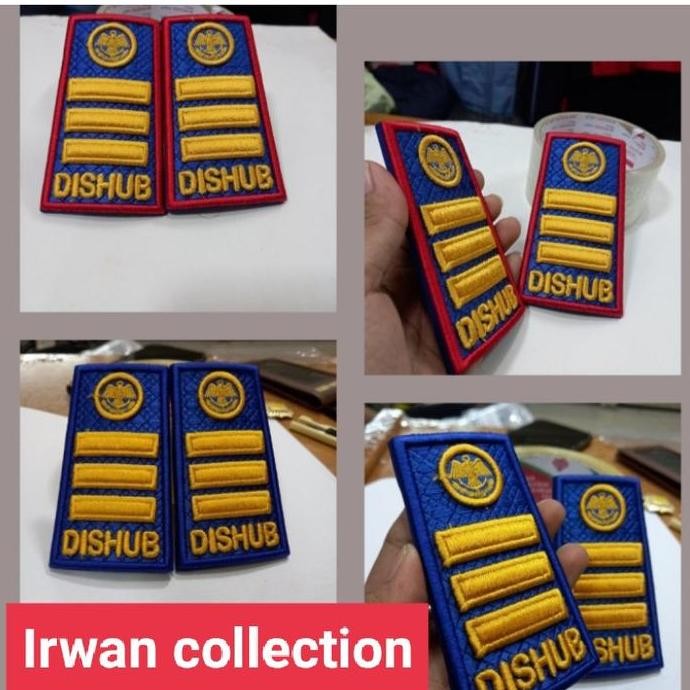 pangkat dishub golongan 3B (bordir komputer timbul)