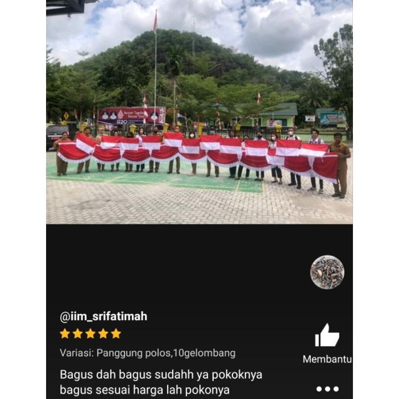 Bendera Panjang Bendera Background Merah Putih