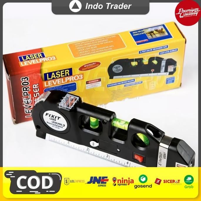 

Penggaris Laser Horizontal 250Cm + Waterpass New Stok