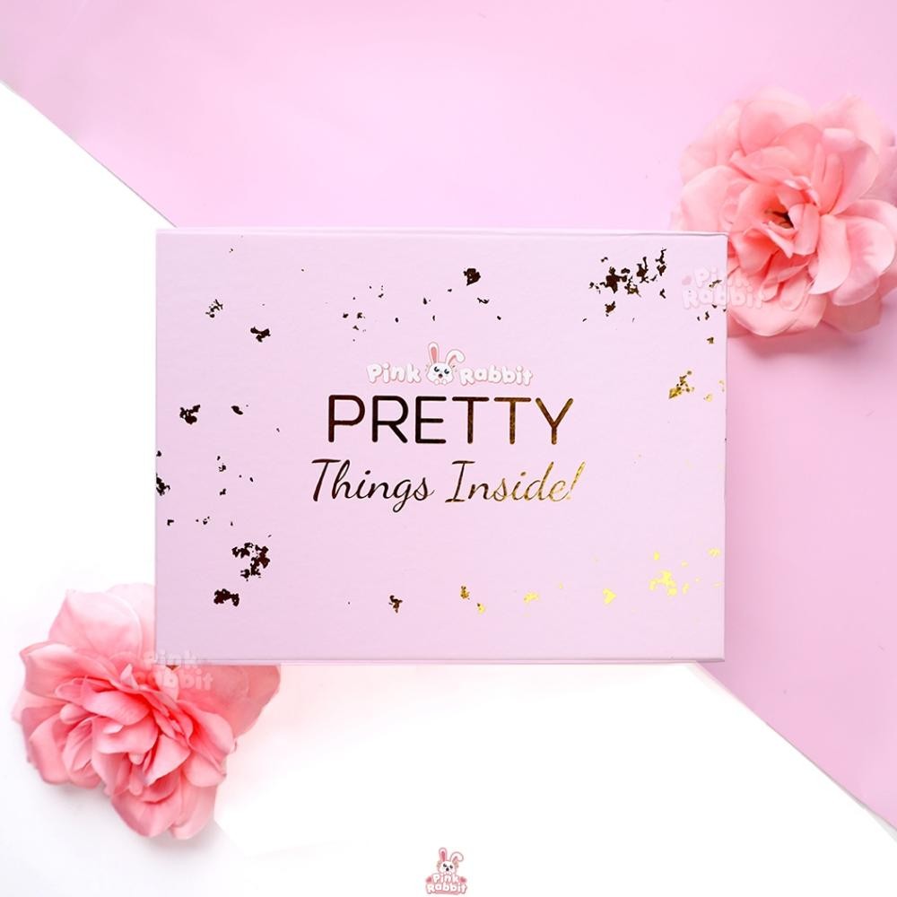 

MINDU Hampers Gift Box Pink Rabbit Lens | Kotak Tempat Kado Softlens