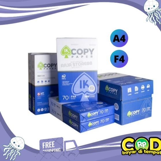 

(1 DUS ) KERTAS A4 70 GRAM & F4 70 GRAM COPY PAPER ( IK 70 ) AST