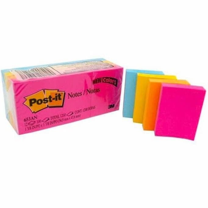 

Sticky Note 653 3M Warna/ Sticky Note 653 AN 3M + AST