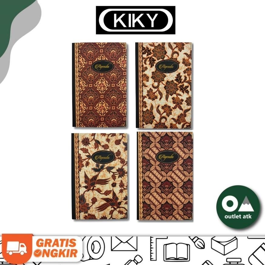 

Kiky Notebook Planner - Buku Catatan Motif Batik List Emas AST