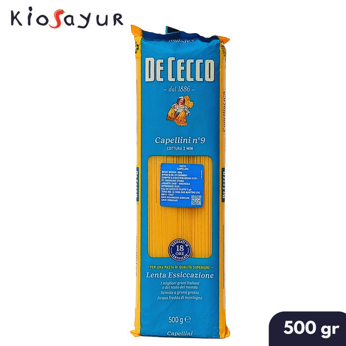 

Pasta Capellini No.9 De Cecco 500 gram