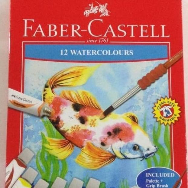

Cat Air 12 Warna Faber Castell / Watercolour 12 Warna Faber Castell AST