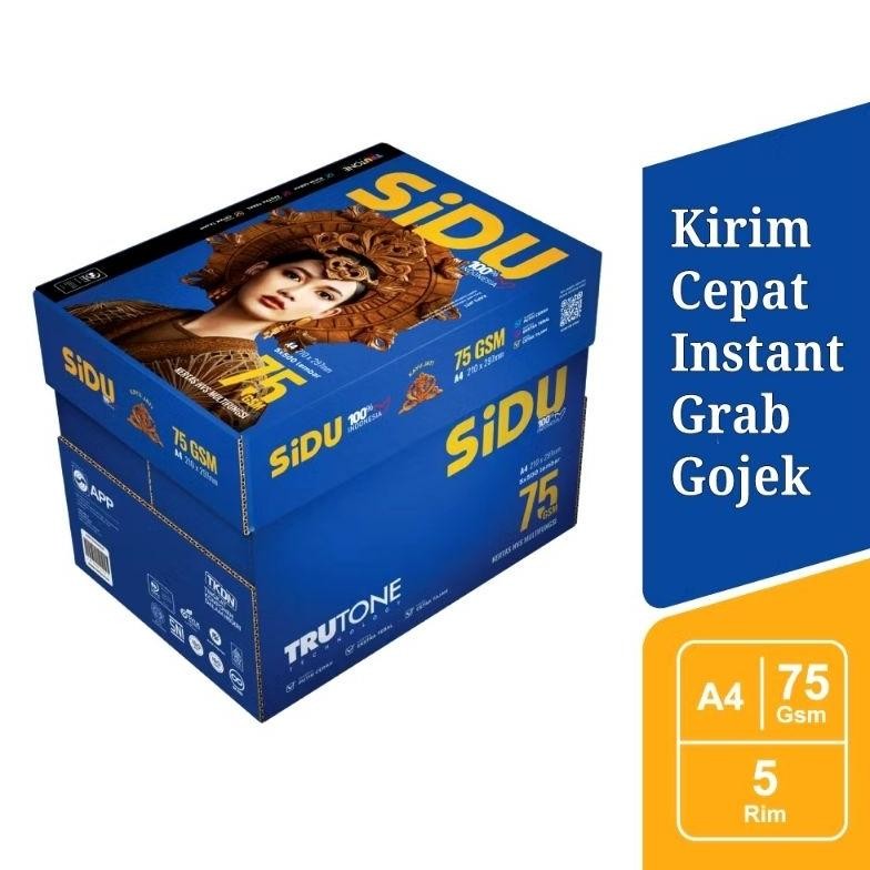 

Kertas HVS Sidu A4 75 gram 1 Box (Kertas Multifungsi) AST