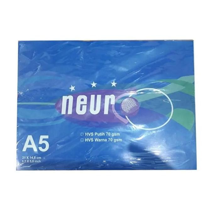 

Kertas HVS A5 70gr Neuro Putih - 1 Rim isi 400 Lembar AST