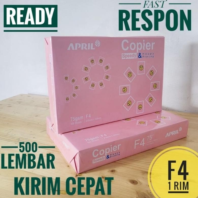 

Kertas Hvs F4 75gr 1 Rim (Copier Speedy & Happy Printing) AST