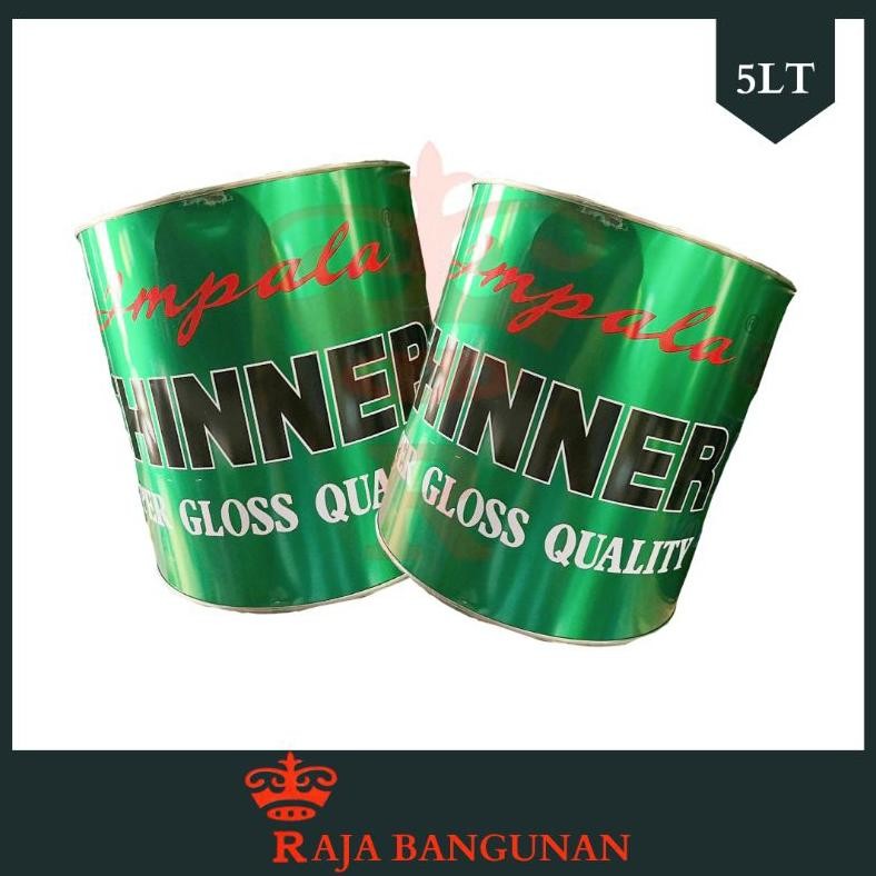 

Tiner Thinner Impala Galon Hijau Pengencer Cat Minyak Murah Meriah Ukuran Besar 5Lt AST