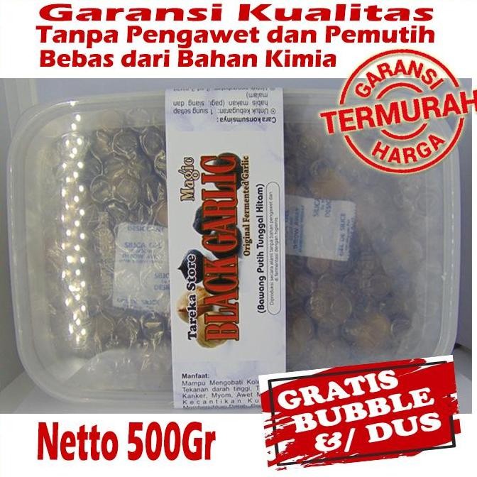 

Bawang Putih Hitam Tunggal 1/2 Kg -Black Garlic- Bawang Hitam Lanang