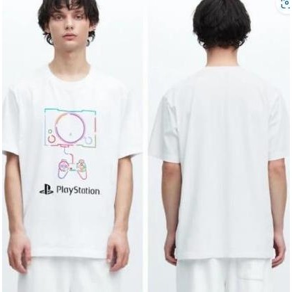 Kaos Ut Uniqlo Playstation Putih Baru Asli Original (Best Quality)