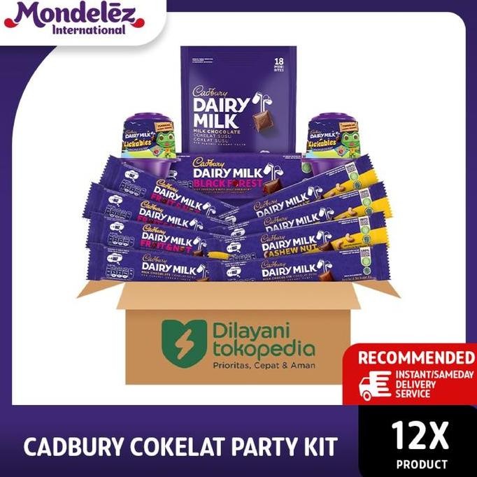 

Cadbury Cokelat Party Kit - 12 Pack